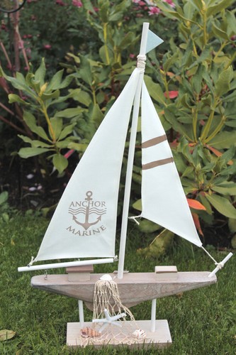 Deko segelboot weiß cm - segelboot,