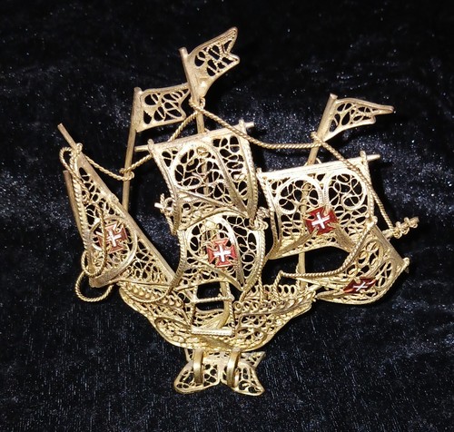 Vintage filigran schiff - vintage,