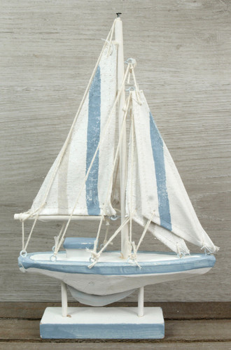 Deko holz segelboot gestreifte - holz,