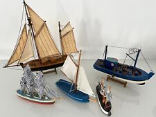 5er-Set Holz-Schiffsmodelle