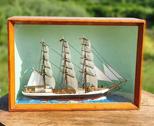 Segelschiff diorama - segelschiff,