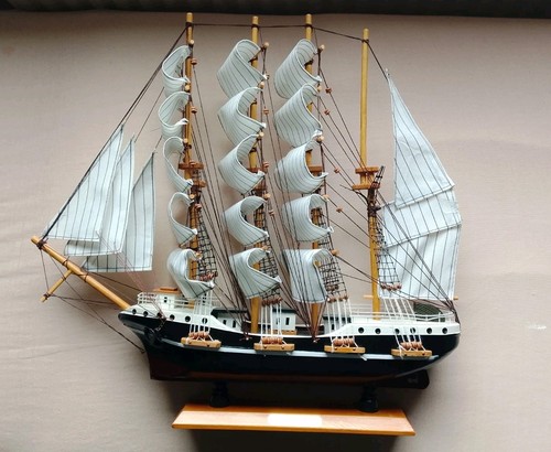 Segelschiff modell holz groß - segelschiff,